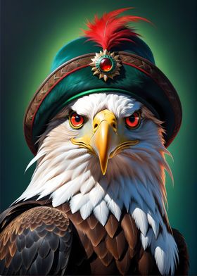 Eagle with Hat