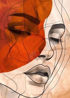 Abstract Woman Face