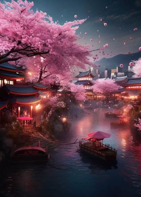 Japanese Landscape Sakura