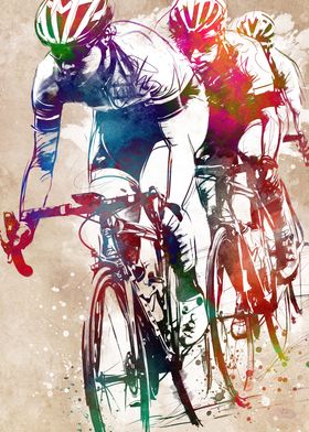 Bicycle sport art