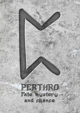 Perthro Rune Symbol