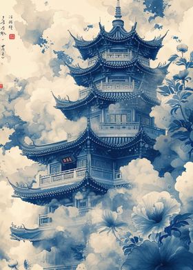 Pagoda Japan Landscape