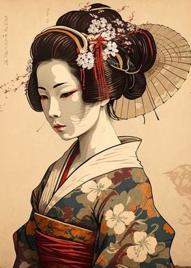 Geisha Japanese Warrior