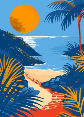 Beach Path Minimalist