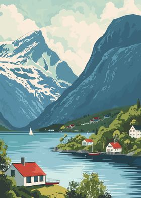 Norway fjord landscape