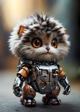 Cat in a robot suit