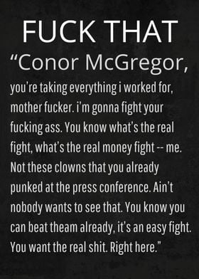 Nate Diaz Callout conor