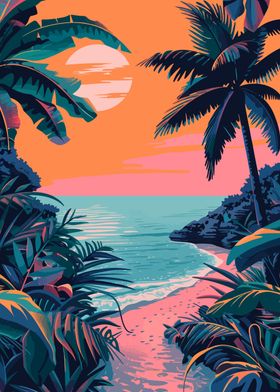 Tropical Beach Sunset