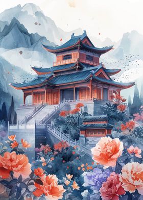 Pagoda Japan Landscape