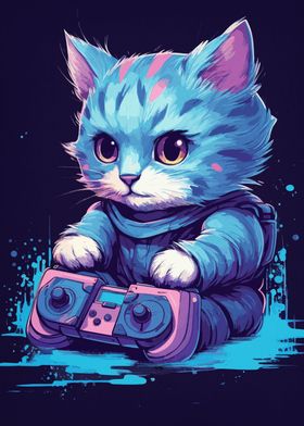 Cat Gamer Gaming