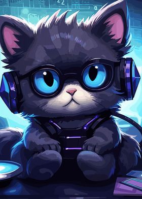 Cat Gamer Gaming