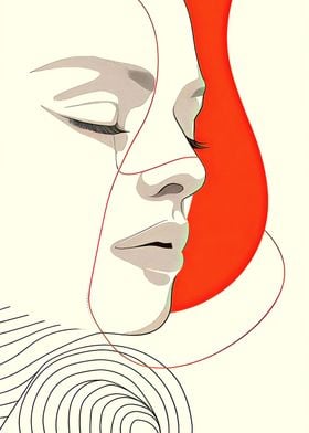 Abstract Woman Face