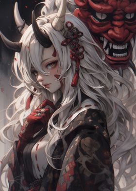 Beautiful Demon Girl