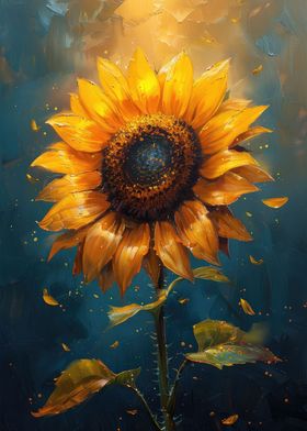 Magical Sunflower Van Gogh