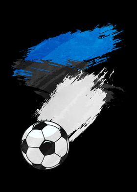 Estonia Flag Soccer