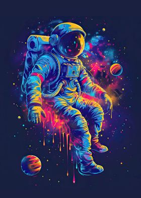 Space Astronaut Galaxy