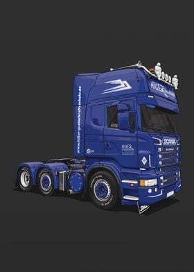 Scania Super V8 R500 Blue