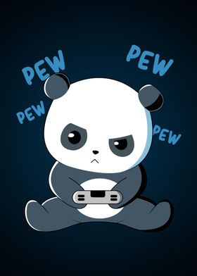 Gaming Panda Bear Gamer
