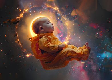 Cosmic baby Buddha