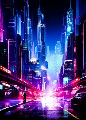 Cyberpunk City Of Night