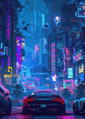 Cyberpunk City Of Night