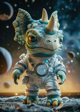 Adorable Space Triceratops