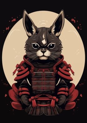 Japanese Rabbit Samurai