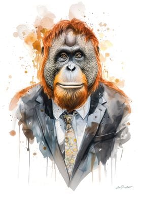 Orangutan Portrait