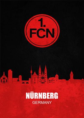 FC Nurnberg City Skyline