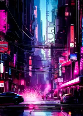 Cyberpunk City Of Night