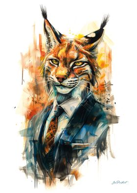 Lynx Painting Portrait