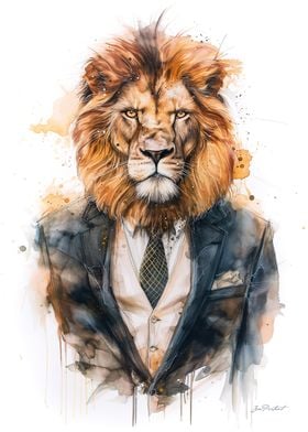 Lion Painting Portrait