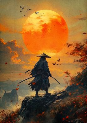 samurai sunset