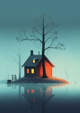 Tiny Red House Graphic