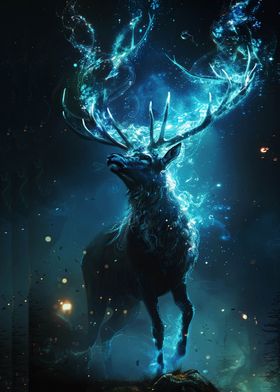 magical stag spirit