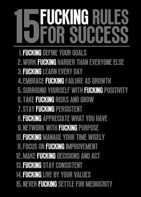 15  Rules For Success