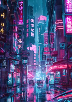 Cyberpunk City Of Night