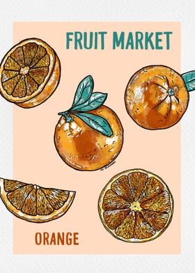 Fruit Market Oranges