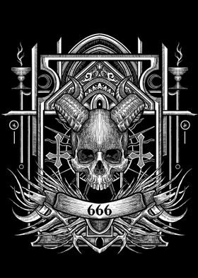 Skull 666