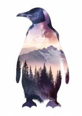 Aesthetic Penguin Forest