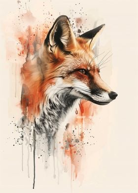 Fox Watercolor