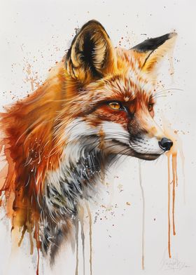 Fox Watercolor