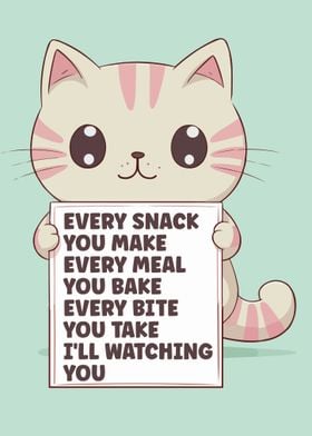 Every Snack You Make Cat