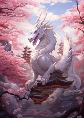 majestic white dragon