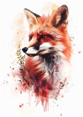 Fox Watercolor