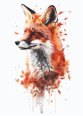 Fox Watercolor