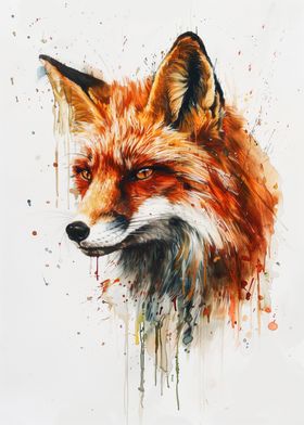 Fox Watercolor