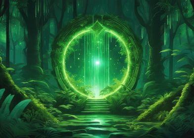 Fantasy portal forest