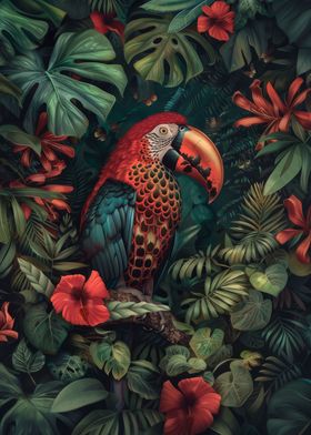 Blossoming Macaw
