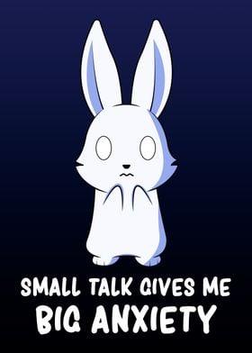 Social Anxiety Cute Bunny